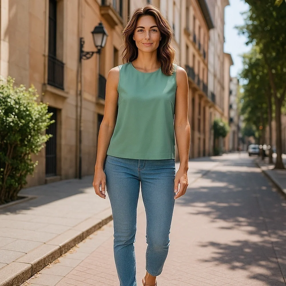 J. Crew Mint Green Sleeveless Blouse/ Shell